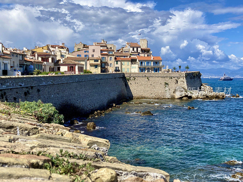 法国- Côte d 'Azur - Antibes -老城和大海